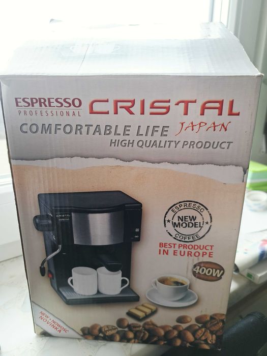 Expres do kawy przelewowy Cristal  mały na 2 filiżanki