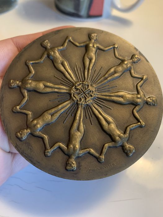 Medalhão Comemorativo de bronze