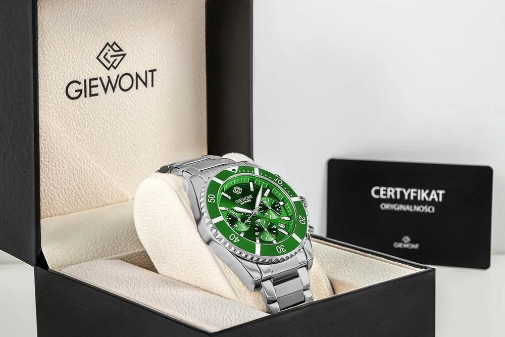 zegarek męski giewont chronograph sapphire elegancki