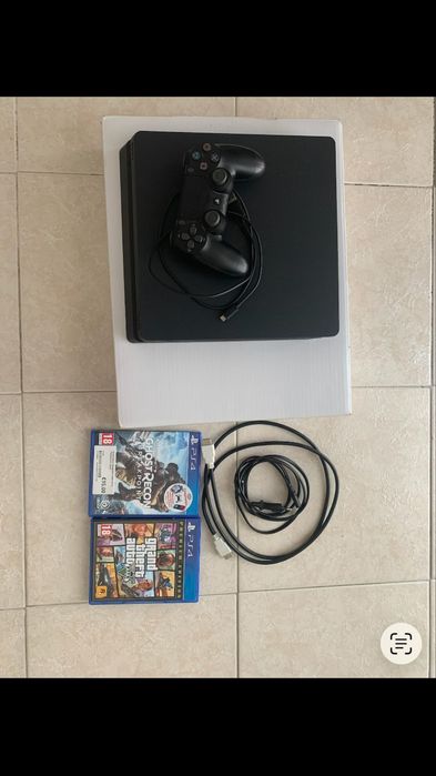 PlayStation 4 Slim 1TB (modelo CUH-2216B)+ 3 jogos