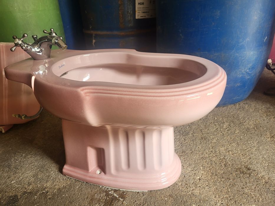 Bide para wc rosa