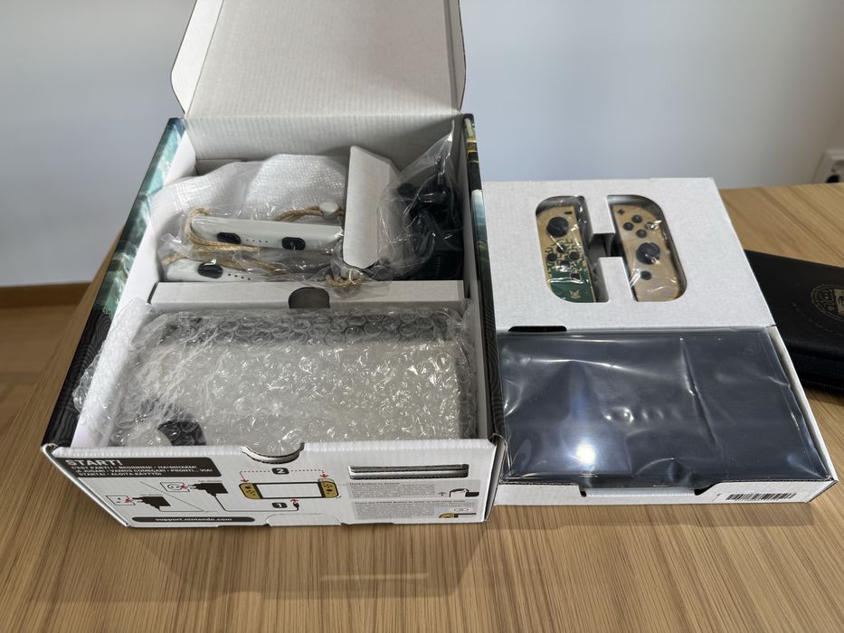 Nintendo Switch OLED Zelda TOTK + Modchip + microSD 512GB + Bolsa