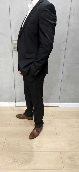 Garnitur męski Zara, rozmiar 48, grafit