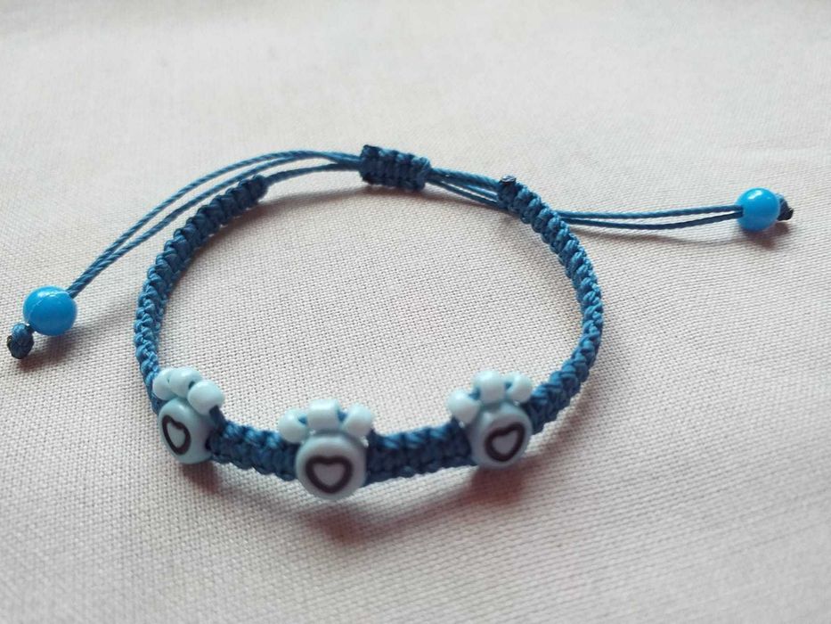 12 Pulseiras Patinha de Pet em diversas cores