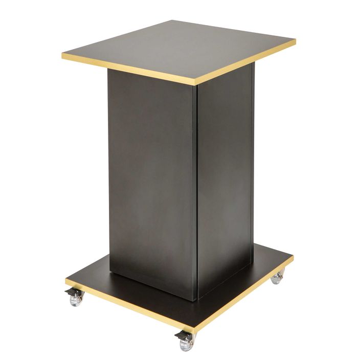 Stolik kosmetyczny, pomocnik, czarny złoty, asystor, 60 kg