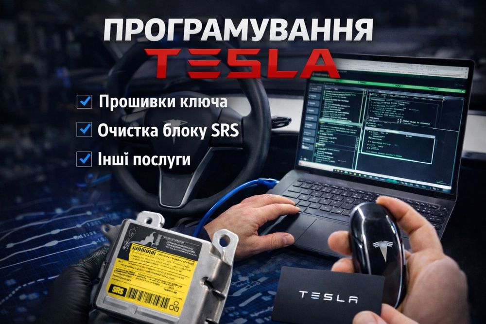 Програмні роботи Tesla / Lucid. Діагностика, очистка АКБ, ключ