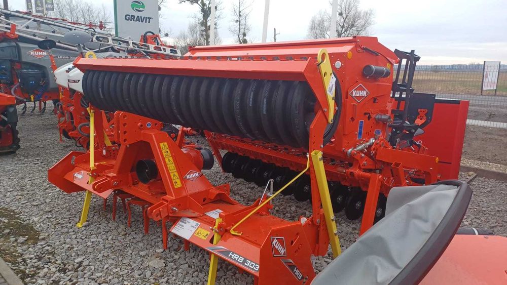 Zestaw uprawowo siewny Kuhn siewnik Sitera 3000 + brona aktywna HRB303