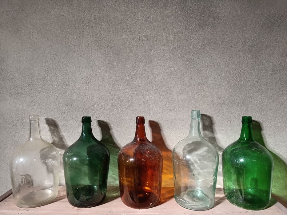 Garrafões de vidro (várias cores)