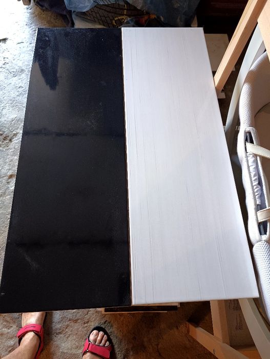 Płytki ścienne 6 białych i dwie czarne ,połysk 30x60 cm