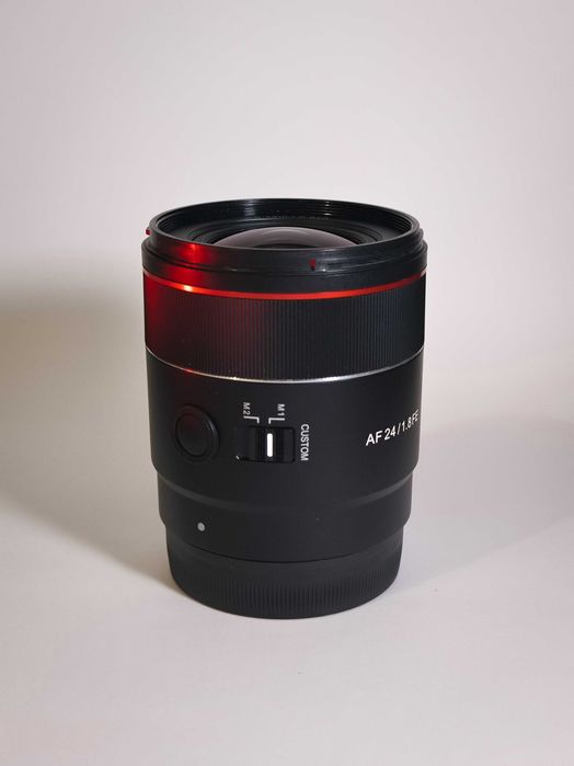 Samyang AF 24 mm f/1.8 Sony FE - jak nowy, funkcje astro