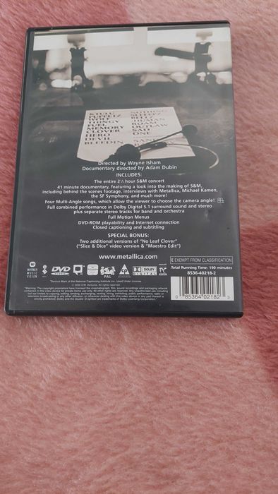Concerto DVD Metallica S&M