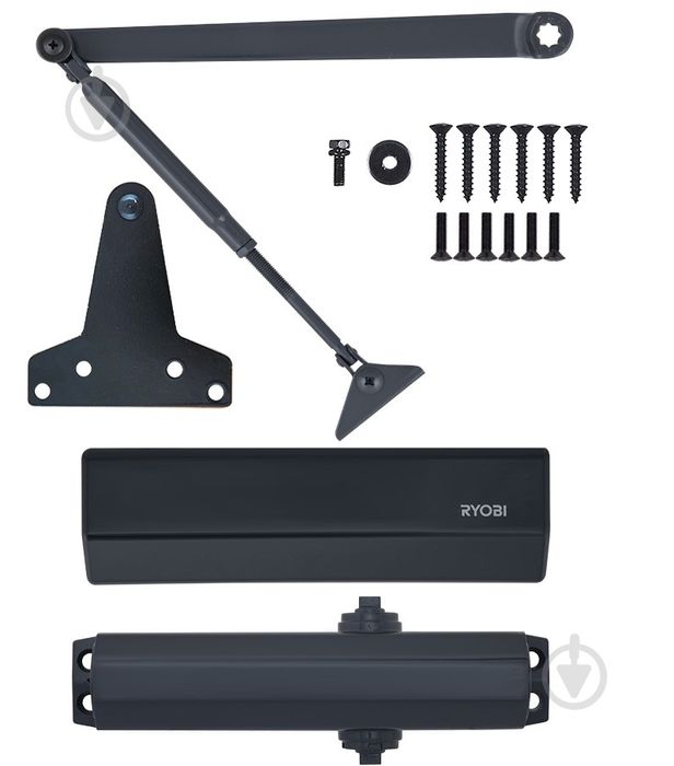 Доводчик дверний RYOBI D-1554 UNIV RAL 7016 80 кг