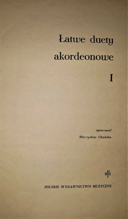 Łatwe duety akordeonowe nuty na akordeon