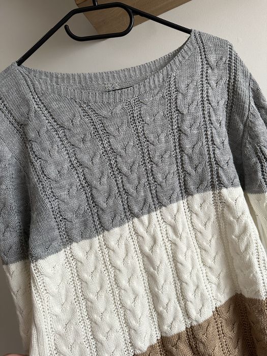 Sweter damski w paski M
