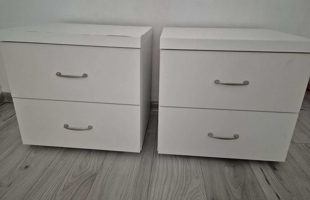 Szafka nocna biała 2szt.