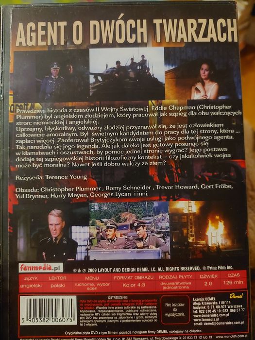 Agent o dwóch twarzach dvd