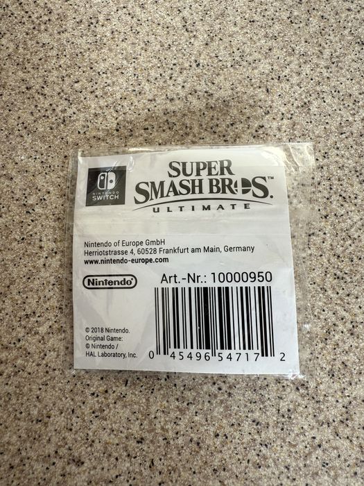 Super Smash Bros Ultimate Nintendo Switch.  Przypinka unikat. Nowa