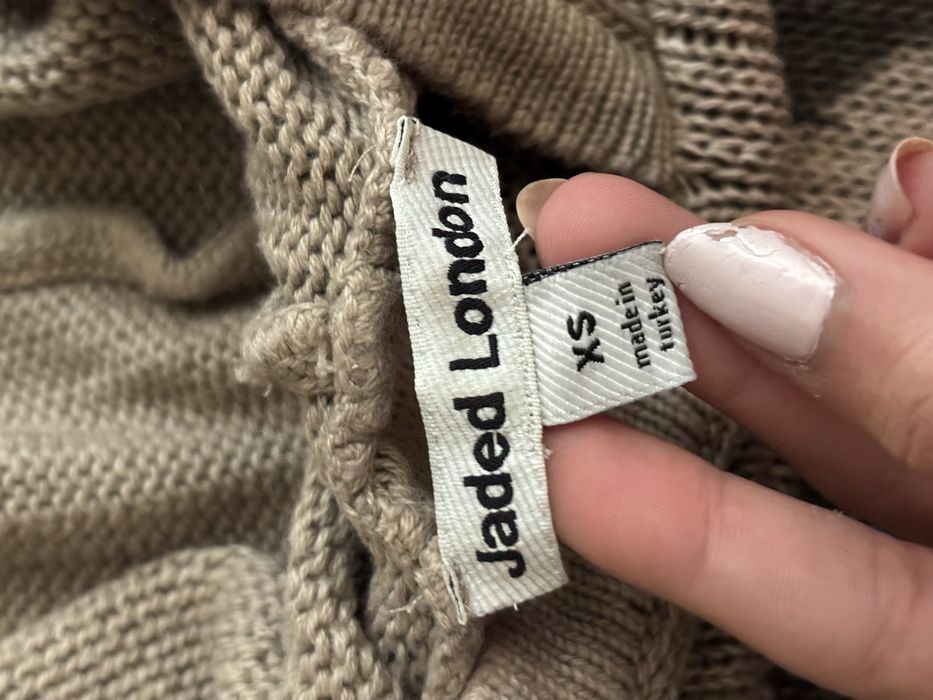 jaded london xs кофта приталенная с длинным рукавом унисекс y2k bimbo 2000s vintage