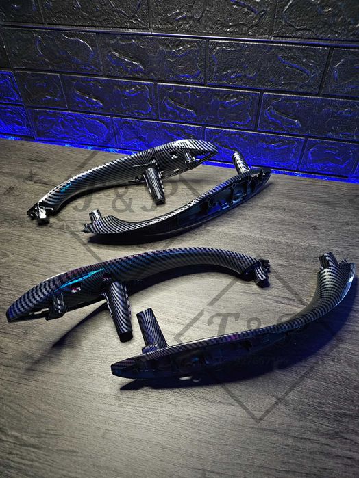 Pack Puxadores FRT + TRS - BMW F30 F31 F35 F80 - Imitação Carbono