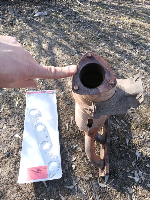 Катализатор с новой прокладкой ваз