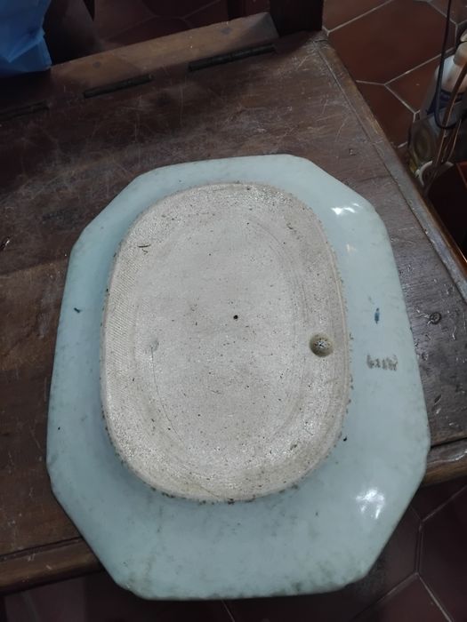 Travessa  porcelana da China companhia das índias séc XVIll