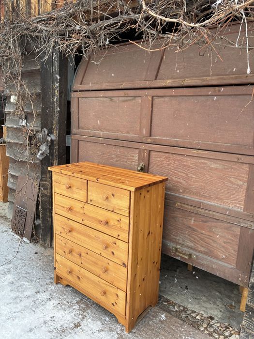 Drewniana komoda lite drewno- 6 szuflad