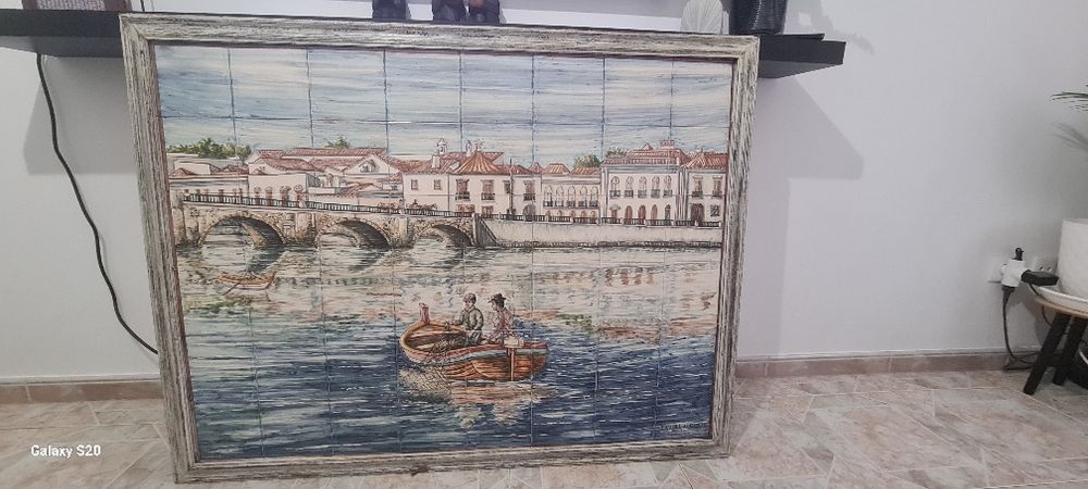 Painel de azulejos pintado à mão