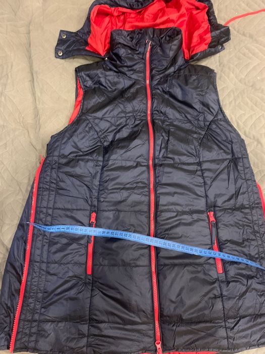 Жилет для вагітних р.38синій з червоним новий