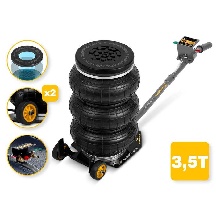 PODNOŚNIK PNEUMATYCZNY Samochodowy Bałwanek Poduszka 3,5T 15-40 cm
