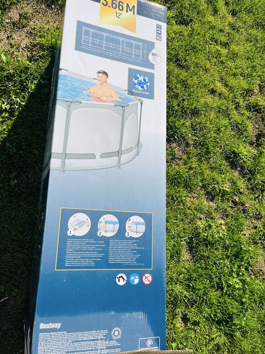 Basen ogrodowy Bestway Steel Pro Max 366 × 100 cm –