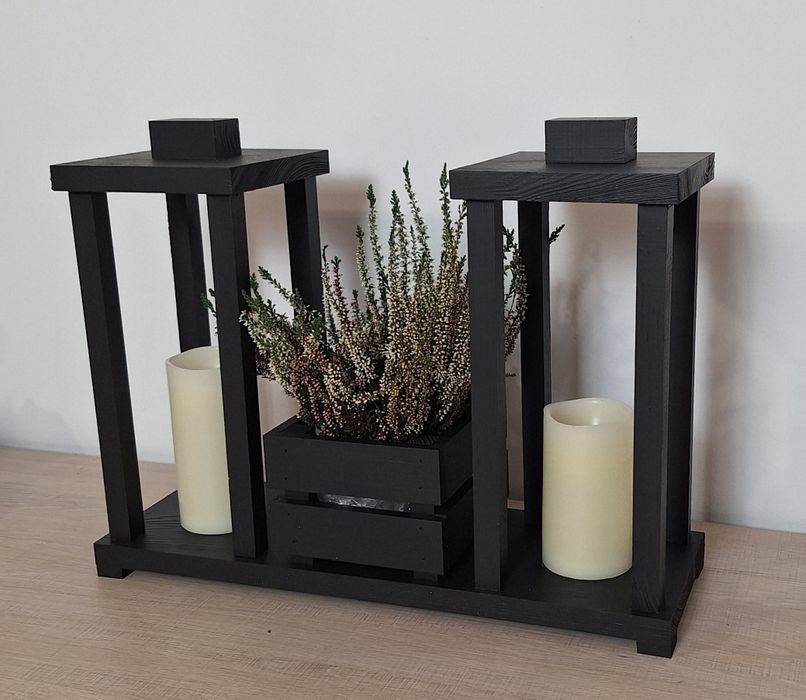 Lampiony z doniczką