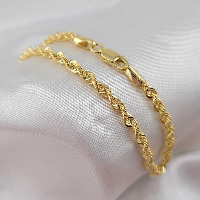 Złota bransoletka KORDEL 1,93g PR.585 14K dł. 19,5cm