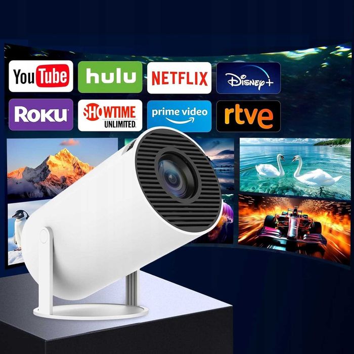 Projektor S100 Android BT Wifi Netflix4K Nowsza lepsza wersja HY300Pro