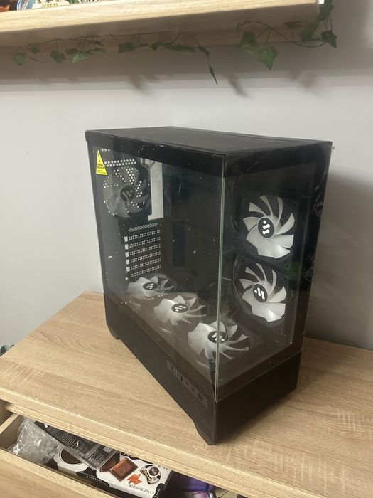 Obudowa PC Segotep dual glass ARGB – jak nowa, folie oryginalne