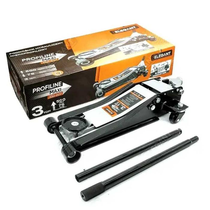 Домкрат гідравлічний підкатний HERCULES ELEGANT MAXI 3Т 75-500мм