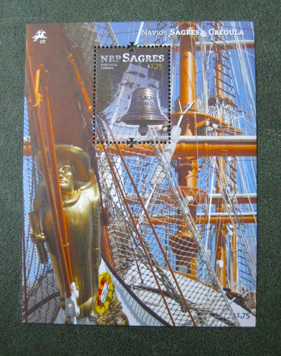 Série nº 4232/33, Blocos nº 472/73 e pagela – Navios Sagres e Creoula