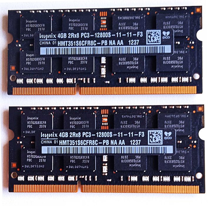 8GB - Dwie kości pamięci 2*4GB - używane w iMac 2012 late