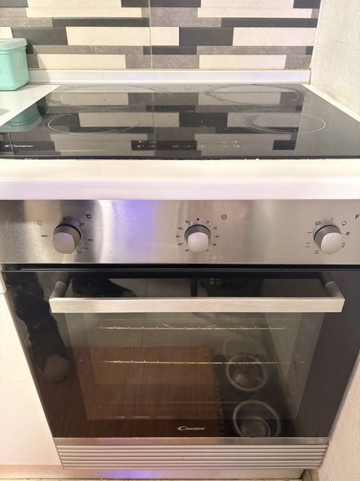 Placa e forno..