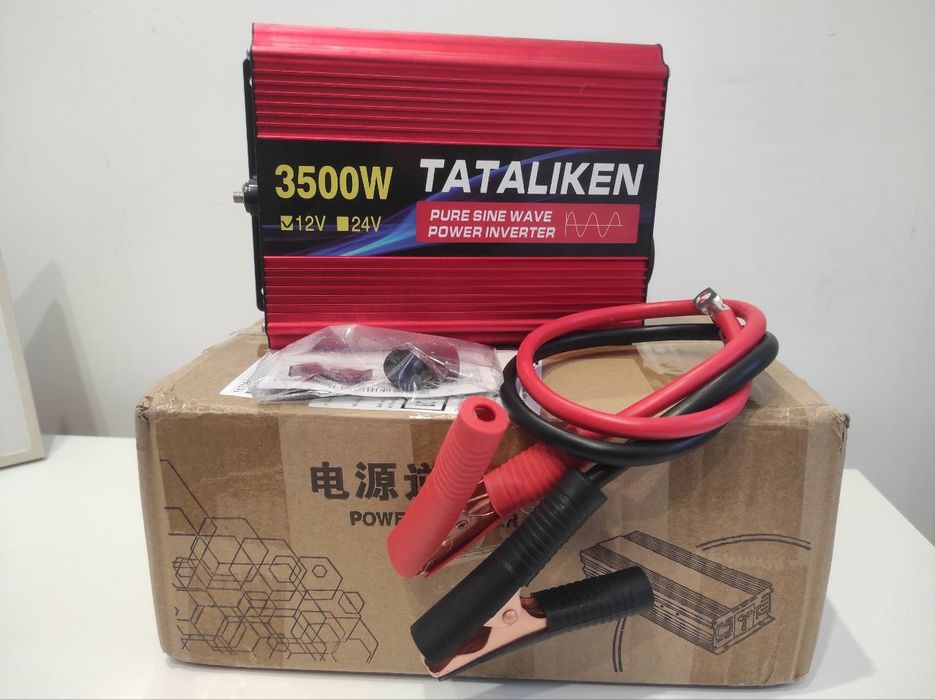 Інвертор перетворювач напруги Tataliken 3500w 12v/220v 50HZ чиста сину