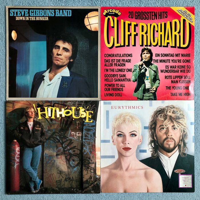 Винил: Cliff Richard; Steve Gibbons band; Eurythmics; Hithouse.