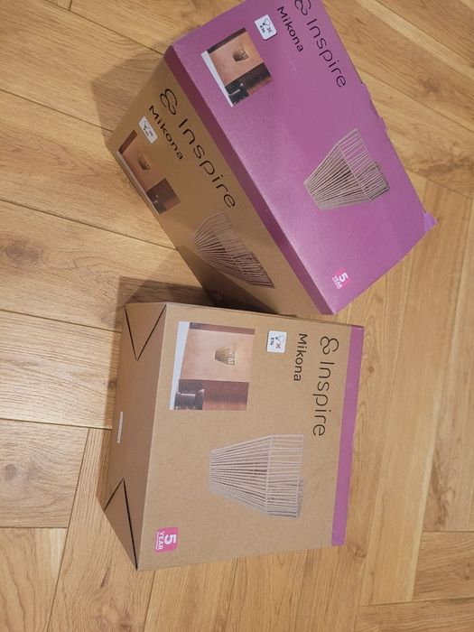 Lampki nocne 2szt./kinkiety ścienne boho, ze sznurka