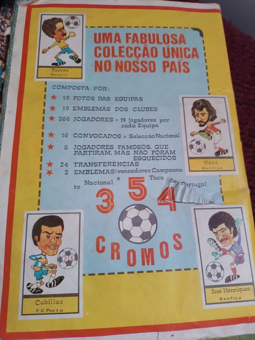 Albume de cromos caricaturas,antigo