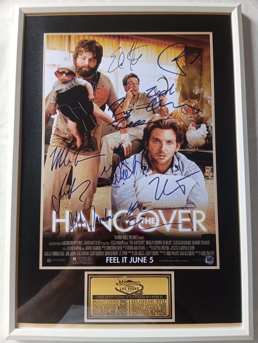 Moldura Filme The Hangover com Autógrafos (A4)