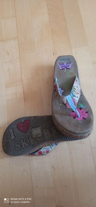 SKECHERS klapki sandały na korku 40-41