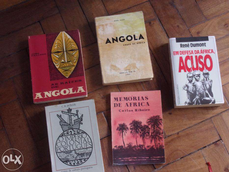 Livros diversos sobre as ex-colónias
