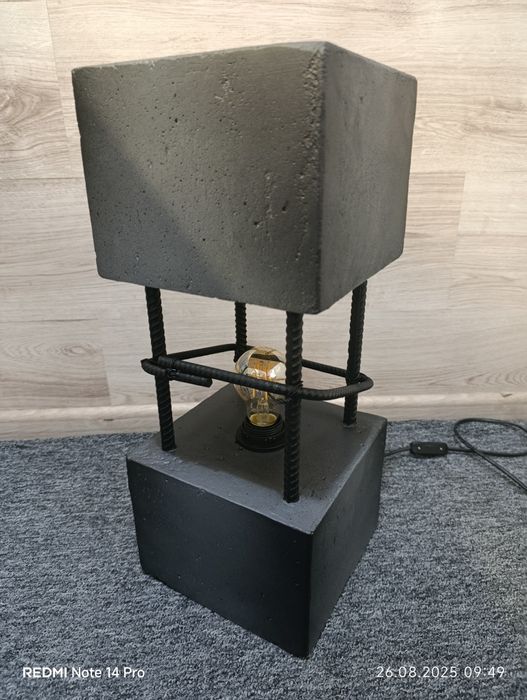 Світильник з бетону,лофт.