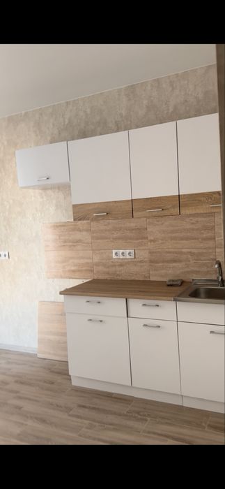 Кухня Doros Лея Білий / Білий вставка Дуб Сонома 220х60х250