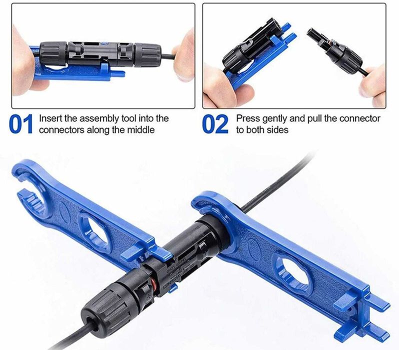 Конектори для сонячних панелей MC4 30A 1000V (пара)