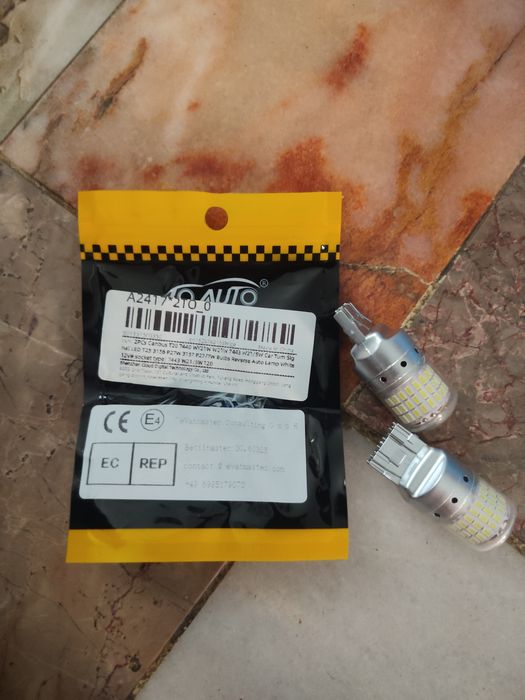 2 lâmpadas LED automóveis T20/W21W/7440  AUTO