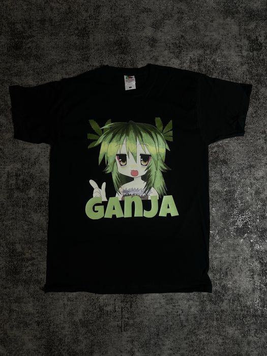 Ganja  anime t-shirt vetements y2k opium streatwear